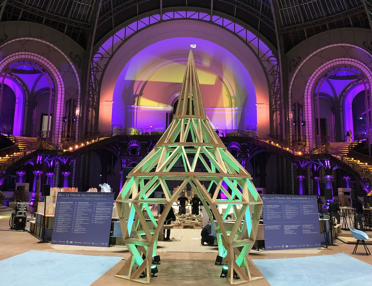 La tenue du 14e Forum International Bois Construction au Grand Palais a été une démonstration de force de la nouvelle architecture climatique. © JT